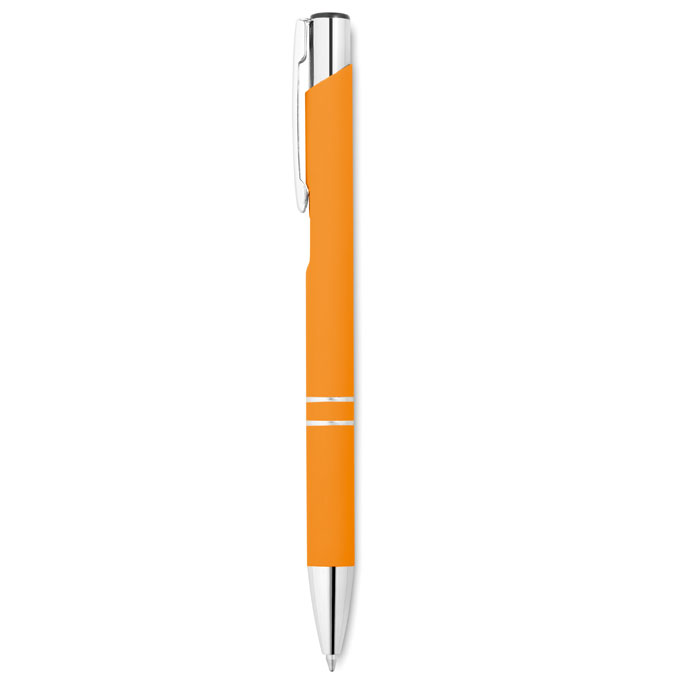 AOSTA - Stylo bille poussoir finition - Orange