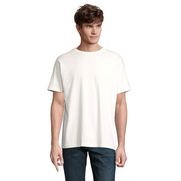 BOXY MEN - BOXY OVERSIZE T-SHIRT HEREN - Gebroken wit