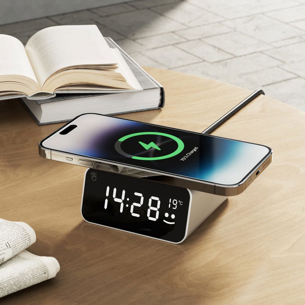Chargeur sans fil Xoopar Reddi Charge PD avec horloge