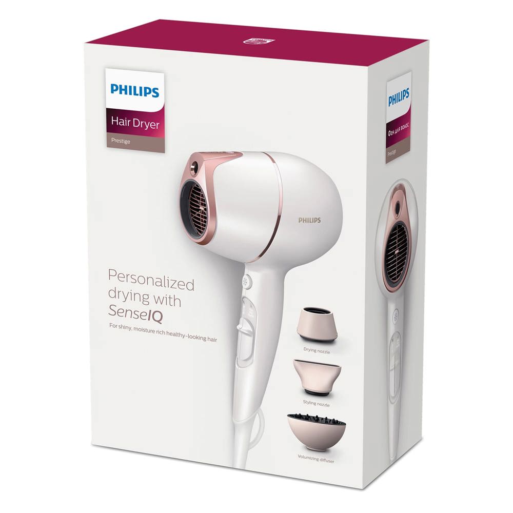 BHD628|Sèche-cheveux Philips SenseIQ avec diffuseur