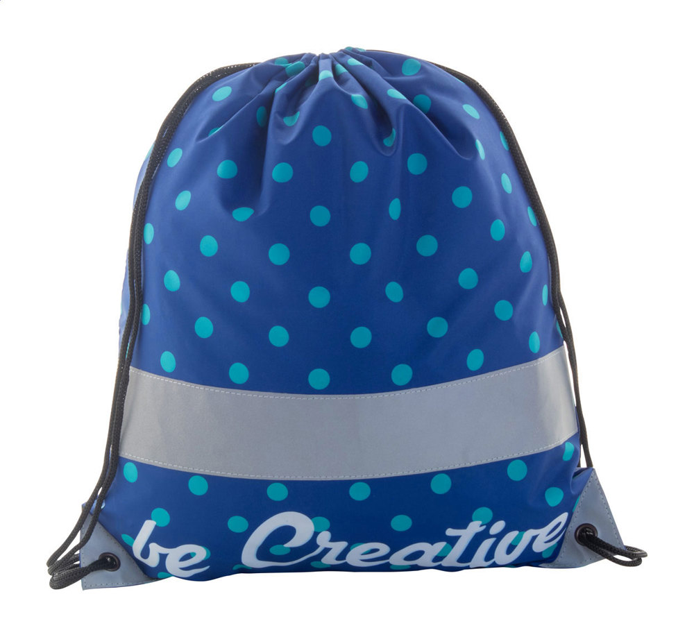 CreaDraw Reflect - custom made gemaakte reflecterende tas met trekkoordsluiting