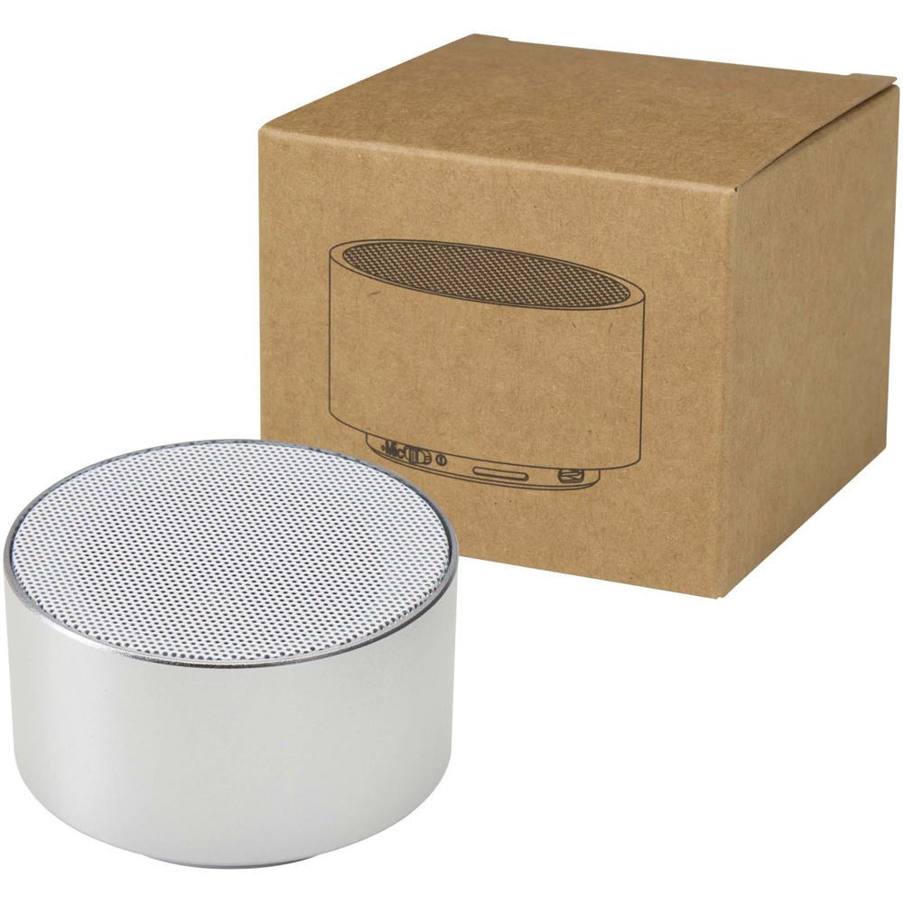 Ankaa 3W gerecycleerde aluminium draadloze Bluetooth®-speaker - zilver