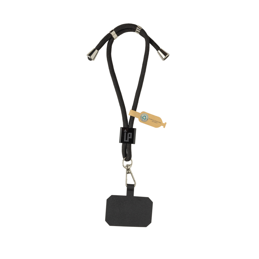 Bracelet téléphone réglable en rPET recyclé RCS CarryLoop