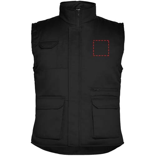 Almanzor multifunctionele werkbodywarmer met hoge kraag