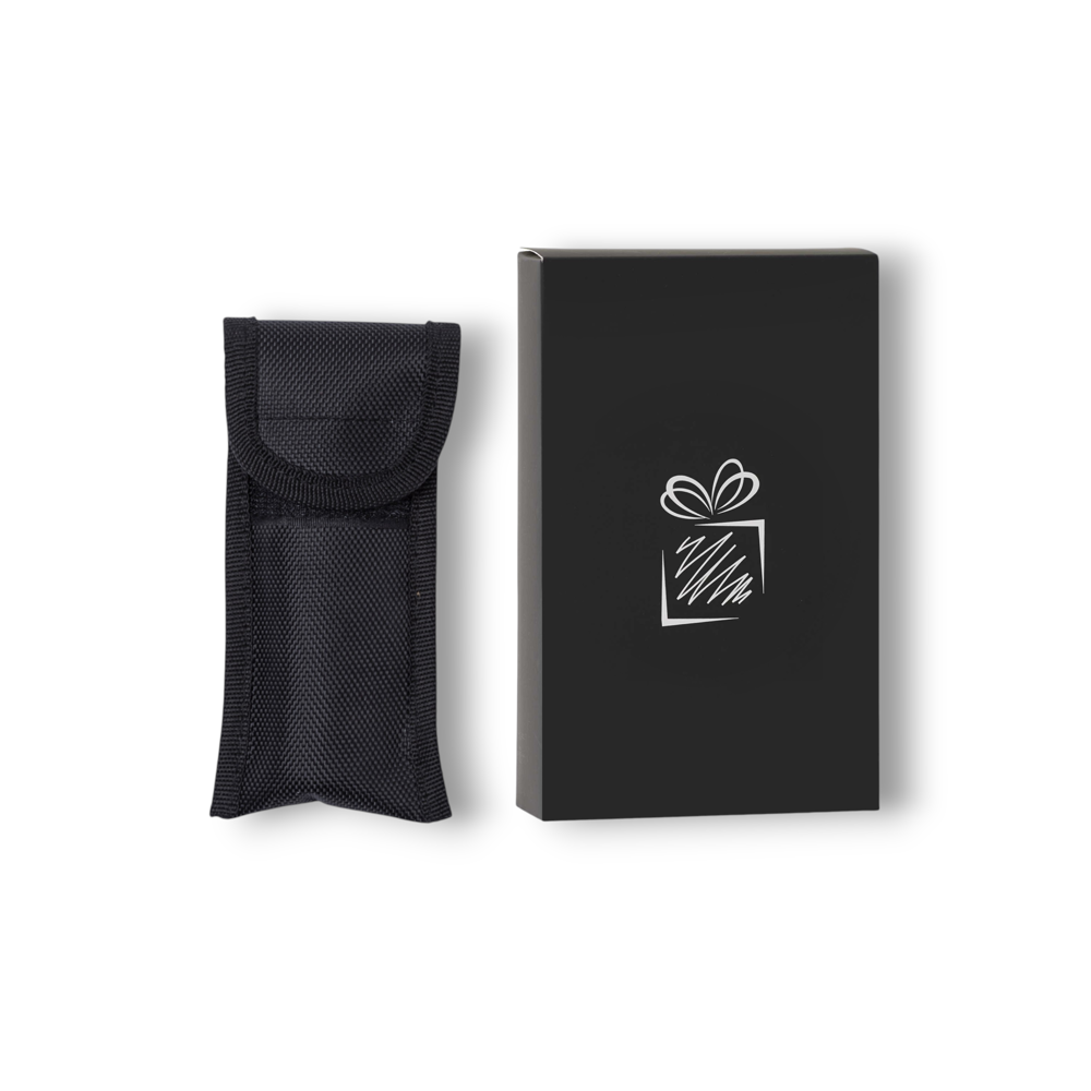 Optima vouwmes met karabijnhaak