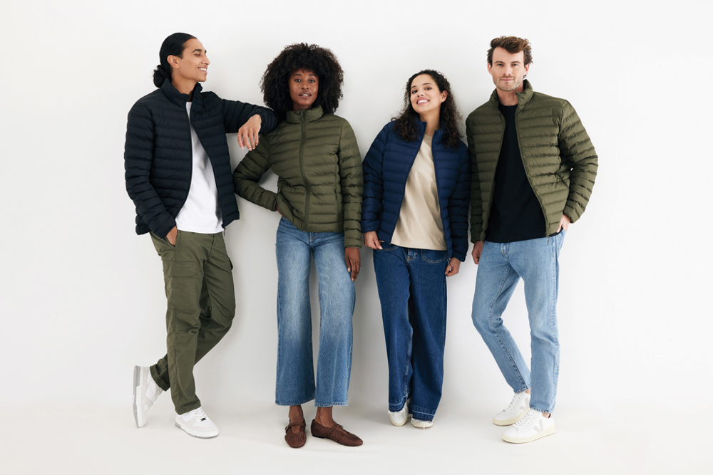 IQONIQ Maiko heren gerecycled polyester jas met voering