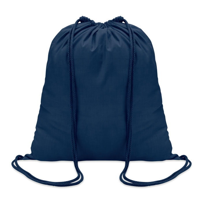 COLORED - Sac à cordon en coton - Bleu