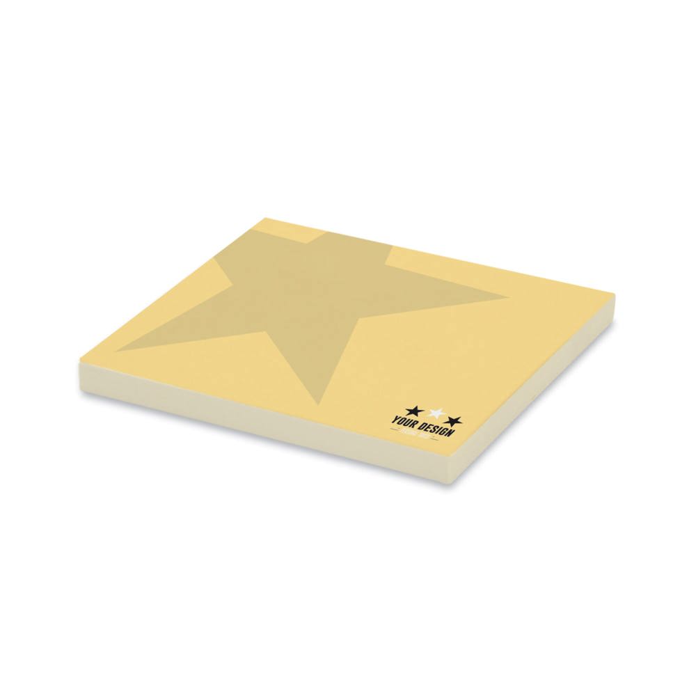 100 feuilles Repositionnables, 72x72mm, quadrie.