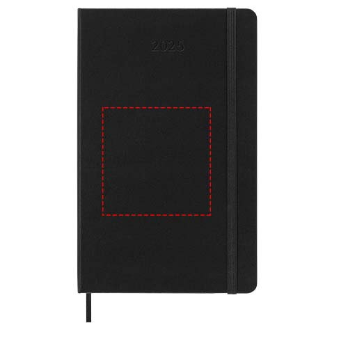 Moleskine horizontale week-agenda voor 12 maanden met harde kaft L
