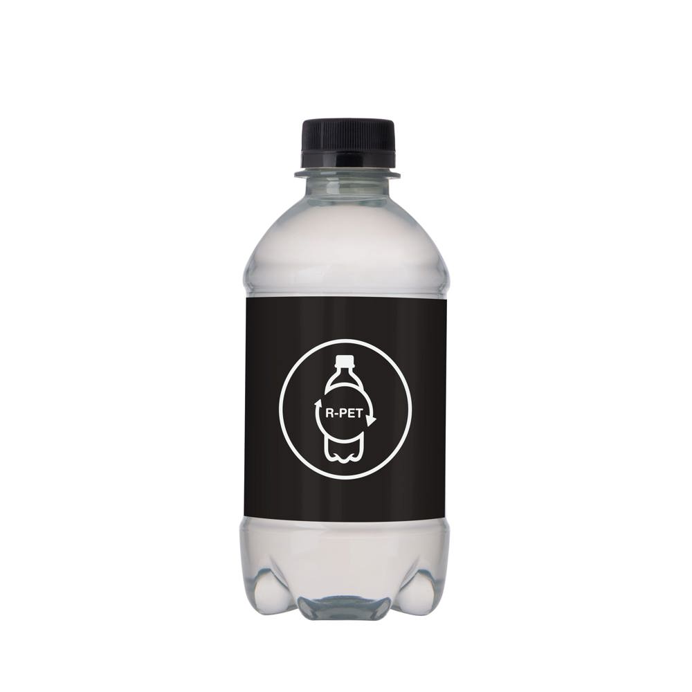 Bronwater 330 ml met draaidop - transparant/zwart