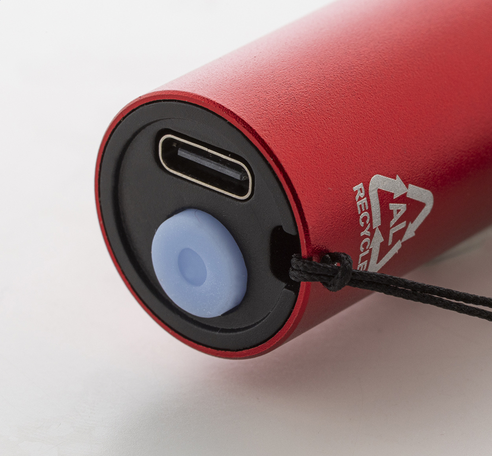 Chargelight Tone - lampe de poche rechargeable en aluminium recyclé
