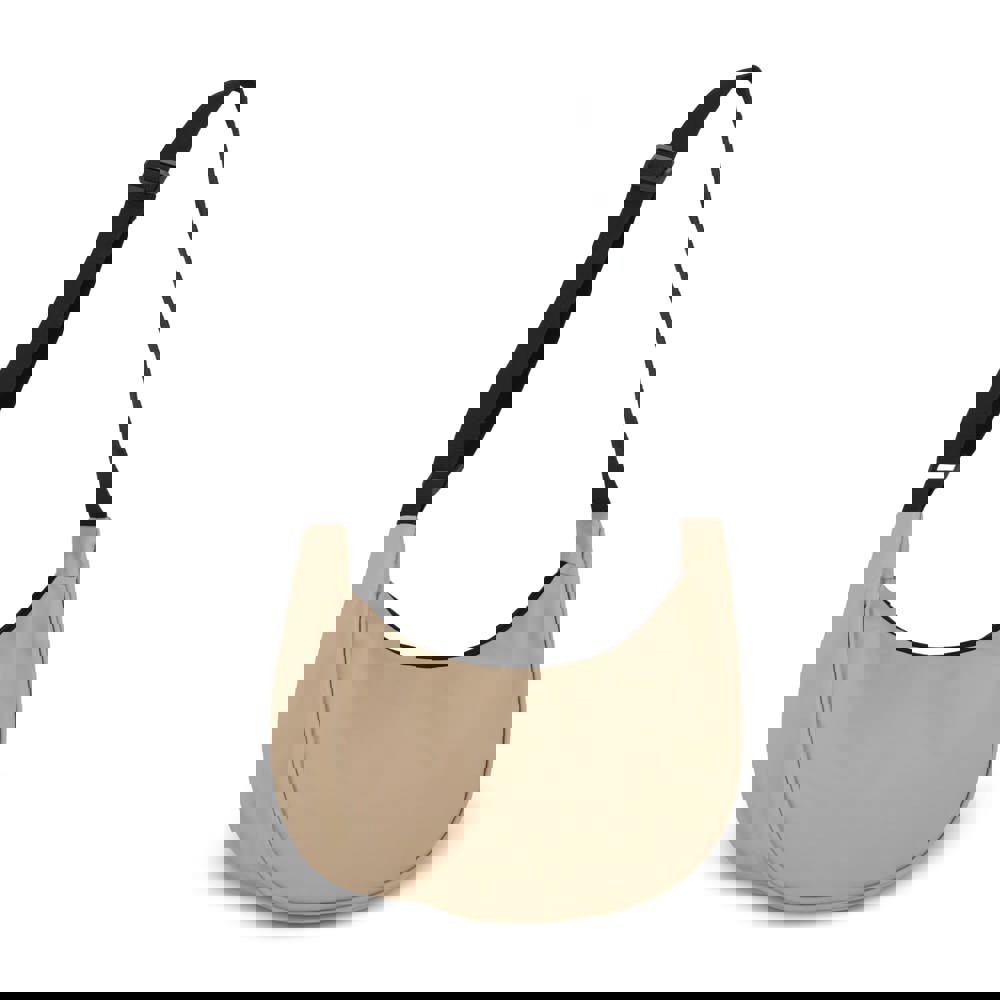 PU-gecoat R-PET 600D halve maan sling tas