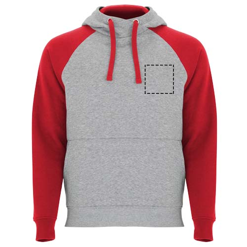 Badet unisex tweekleurige hoodie