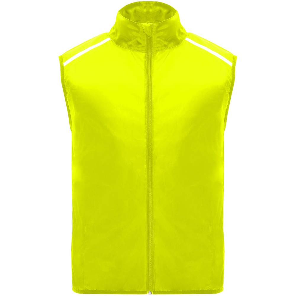 Bodywarmer de course Jannu léger unisexe - Jaune fluo