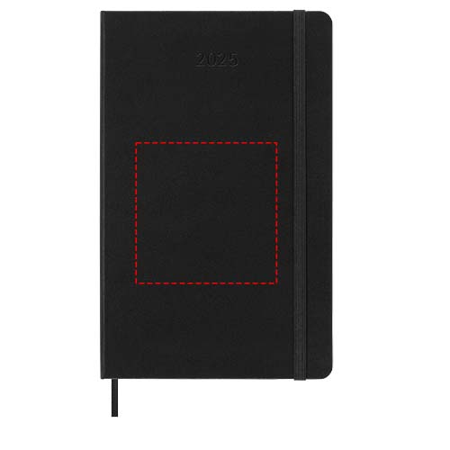 Agenda L vertical 12 mois Moleskine à couverture rigide
