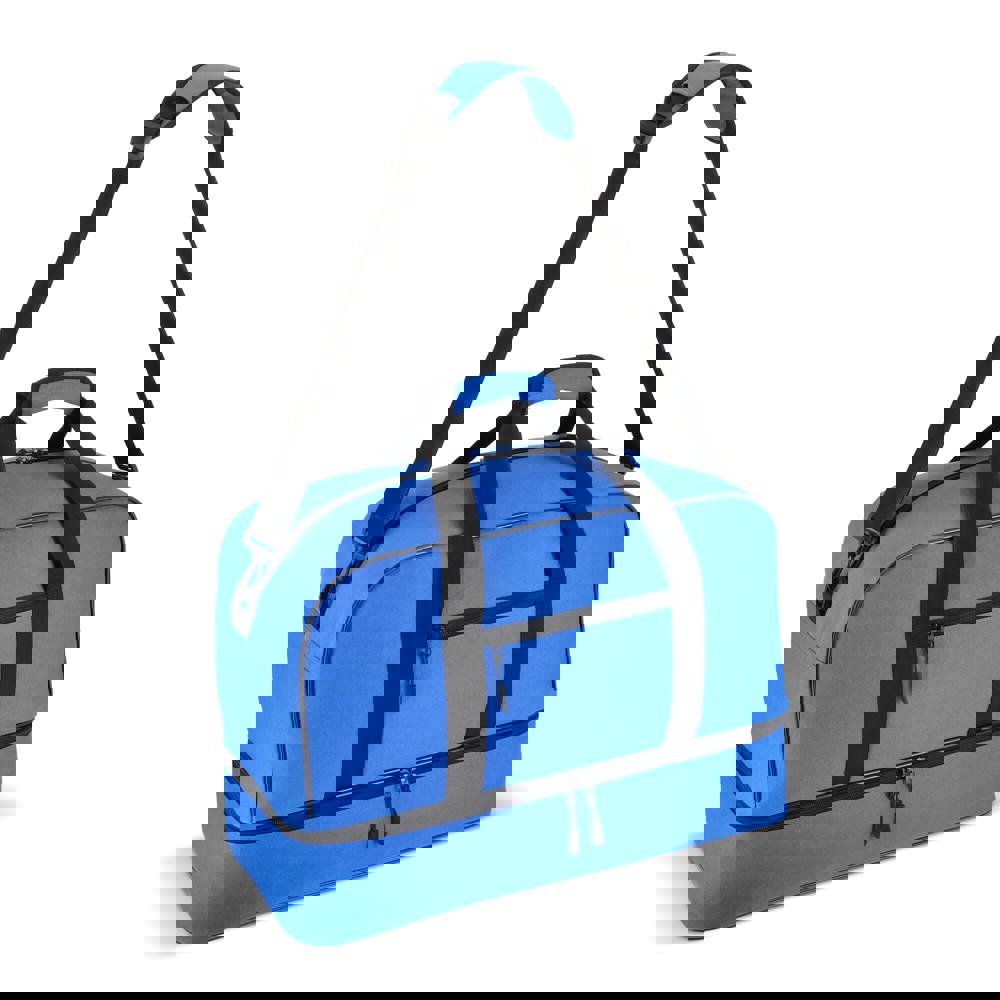 600D gerecycled PET sport- en reistas 55.5 x 25 x 36 cm 50 L - blauw