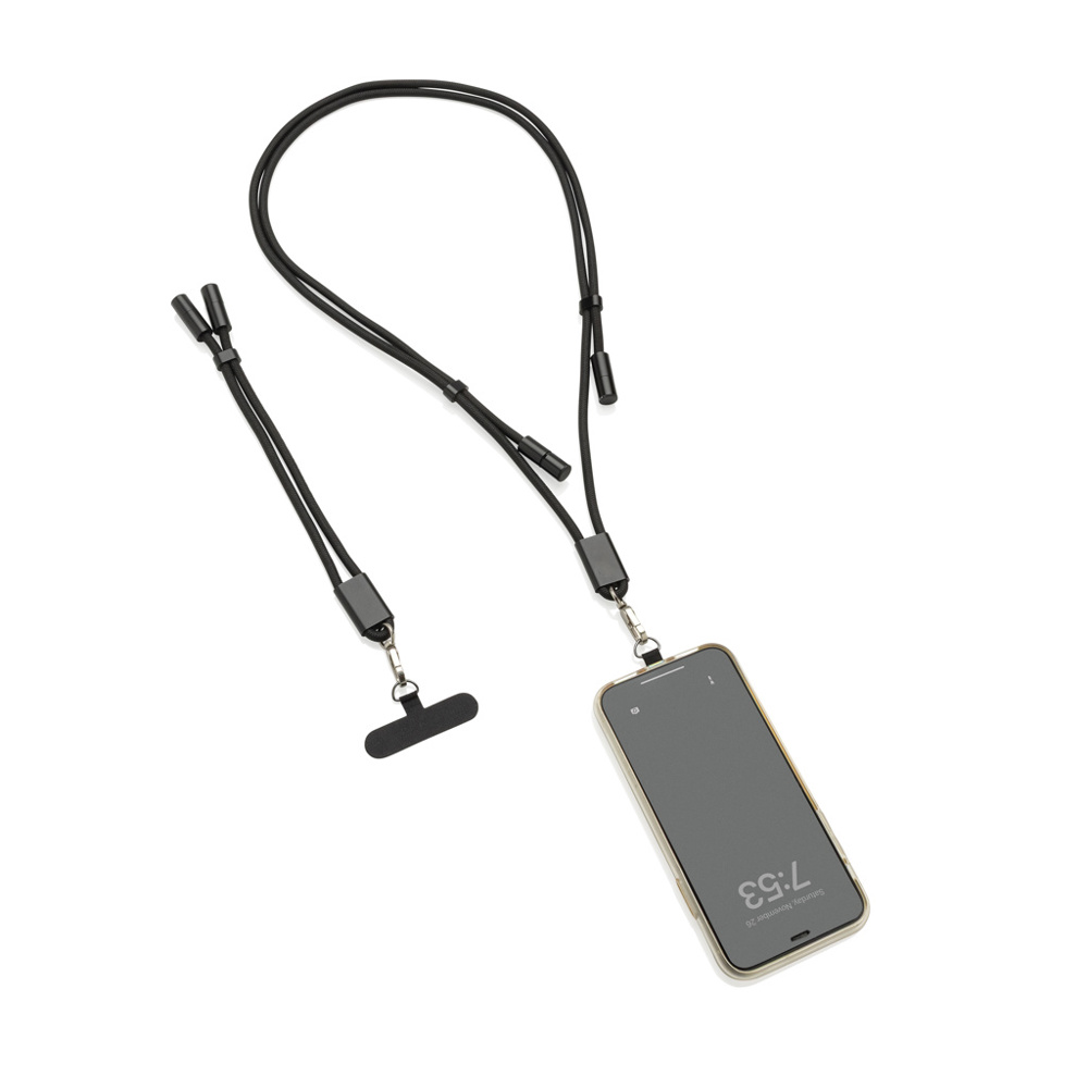 Bracelet téléphone avec câble 60W en rPET RCS LoopAmp