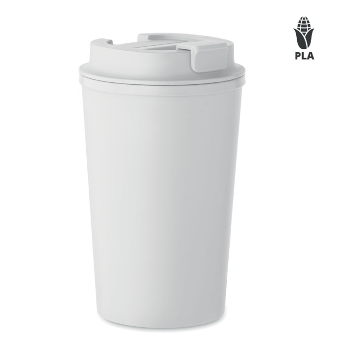 BEIBAKU - Gobelet double paroi 350ml - Blanc