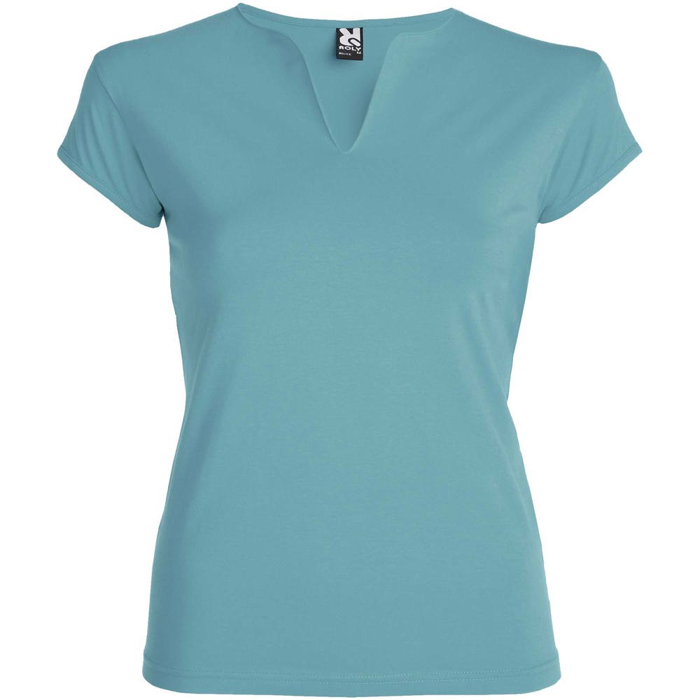Belice damesshirt met korte mouwen - Stoffig blauw