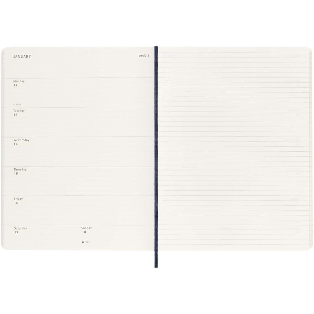 Agenda XL 12 mois Moleskine à couverture souple