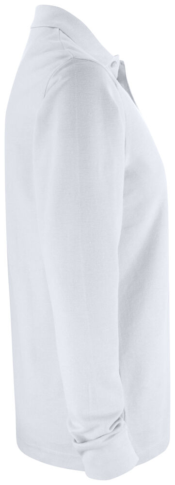 Clique - Basic Polo Pocket L/S Blanc XXL