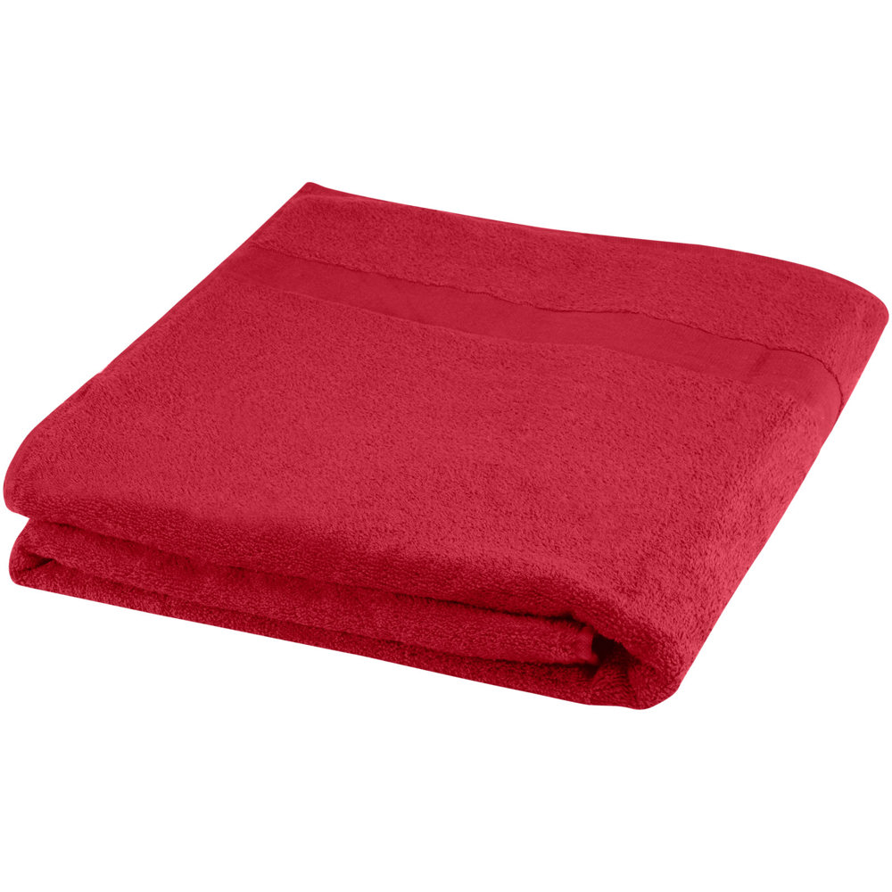 Evelyn handdoek 100 x 180 cm van 450 g/m² katoen - rood