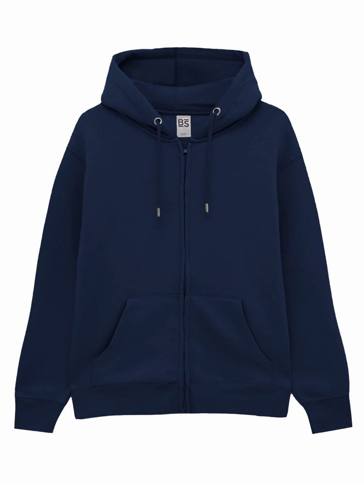 BS Vega sweat à capuche full zip, 280 gr/m² - Marine (PMS 5395C)