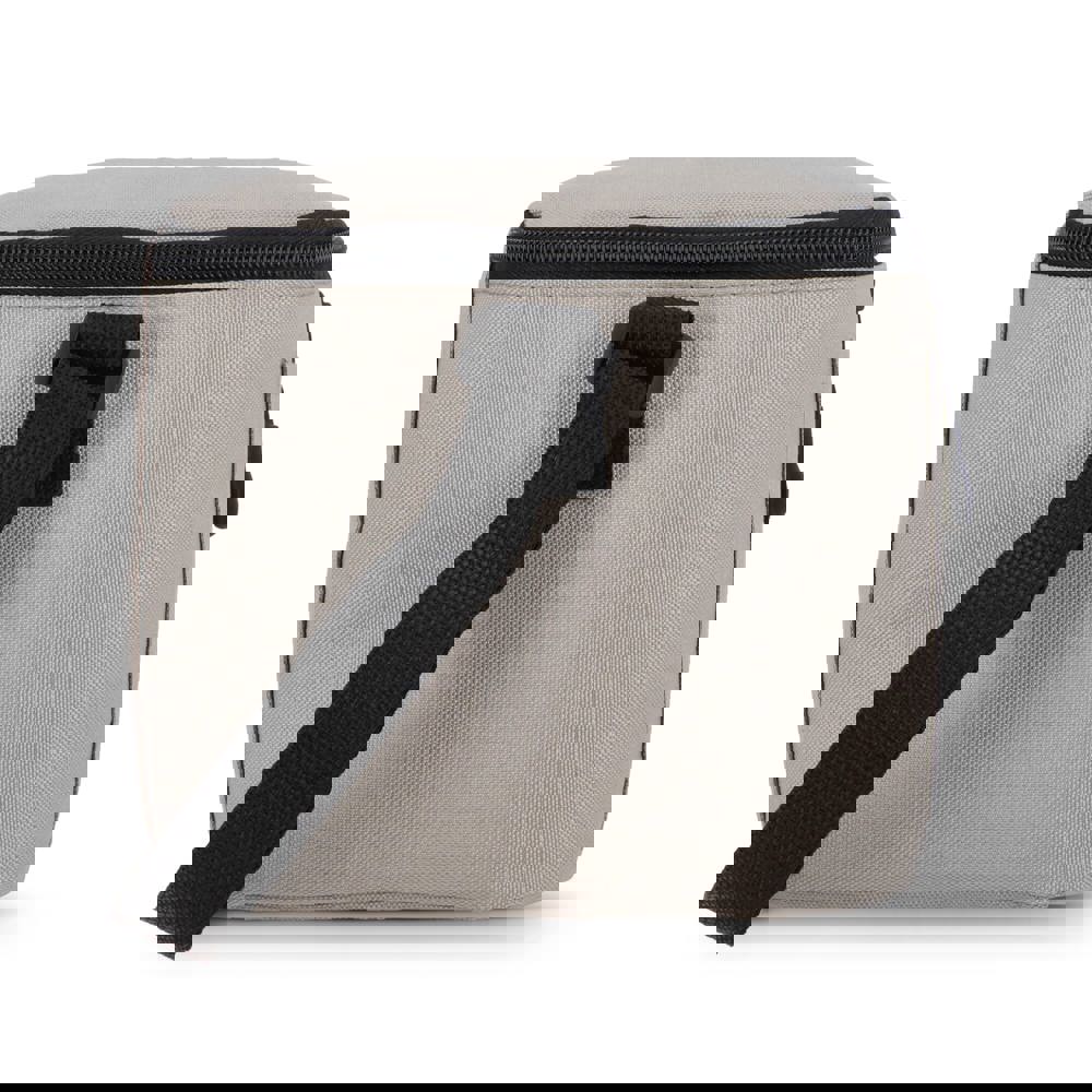 600D gerecycled PET koeltas voor 6 blikjes 25 x 14.5 x 15.5 cm 5 L