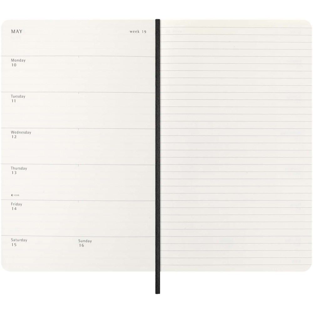 Agenda L 12 mois Moleskine à couverture souple