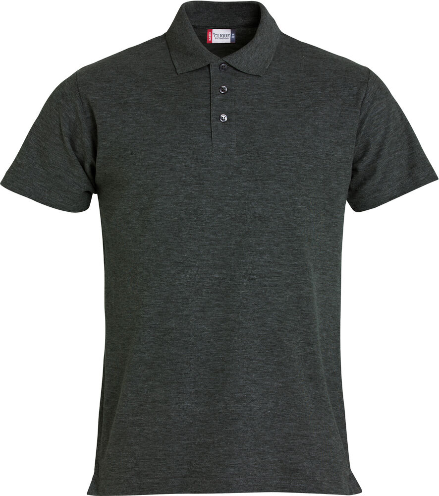 Clique - Basic Polo - Grisanthracitemélange