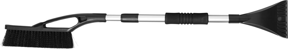 ABS ijskrabber en sneeuwborstel Justin - Zwart
