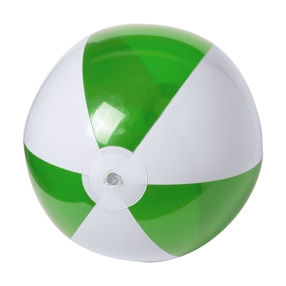 Byron - strandbal (ø28 cm) - groen/wit