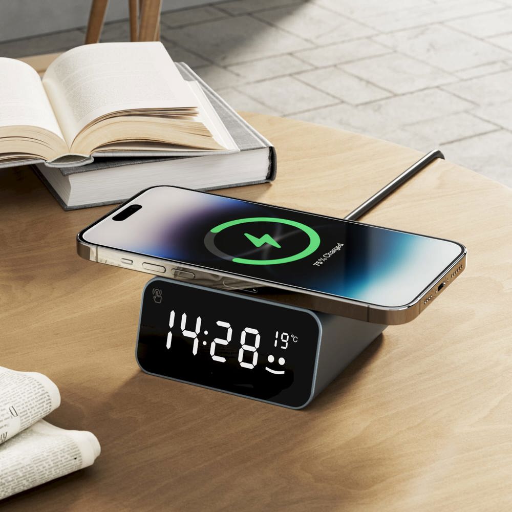 Chargeur sans fil Xoopar Reddi Charge PD avec horloge