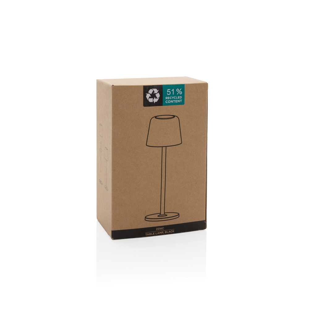 Lampe de table rechargeable par USB en plastique RCS Zenic