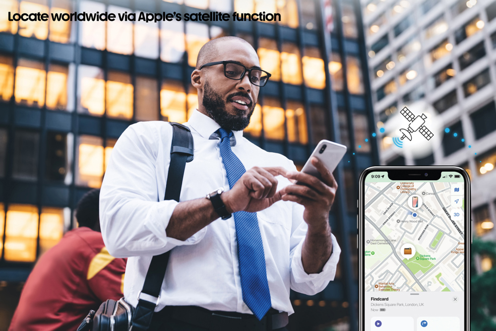 Carte de géolocalisation en plastique RCS Findcard
