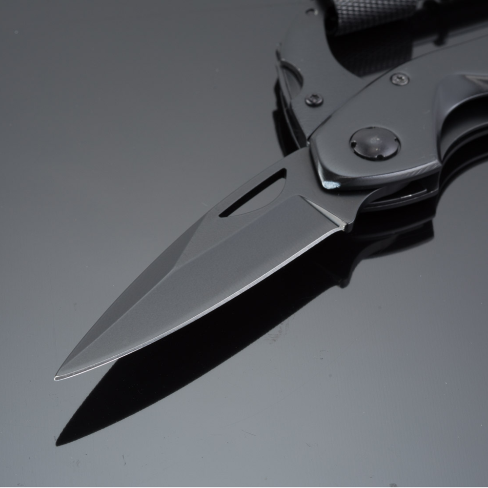 Optima vouwmes met karabijnhaak