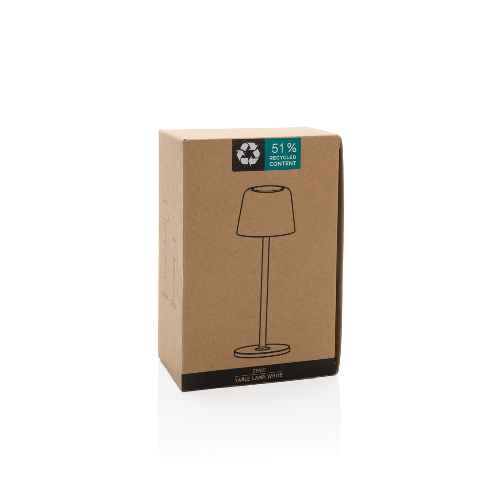 Lampe de table rechargeable par USB en plastique RCS Zenic