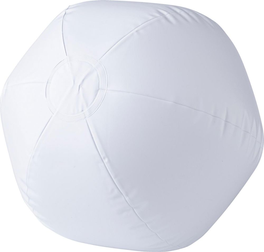 Ballon de plage gonflable en PVC Lola - Blanc