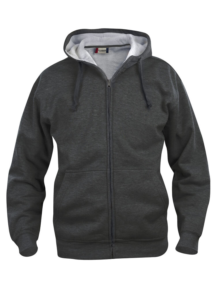 Clique - Basic Hoody Full Zip - Grisanthracitemélange