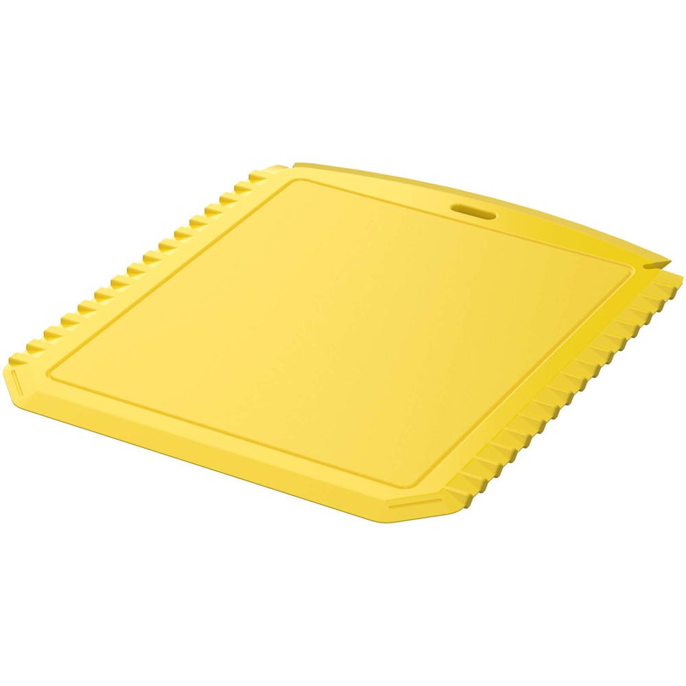 Grattoir à glace Thrym rectangulaire et en plastique recyclé - jaune