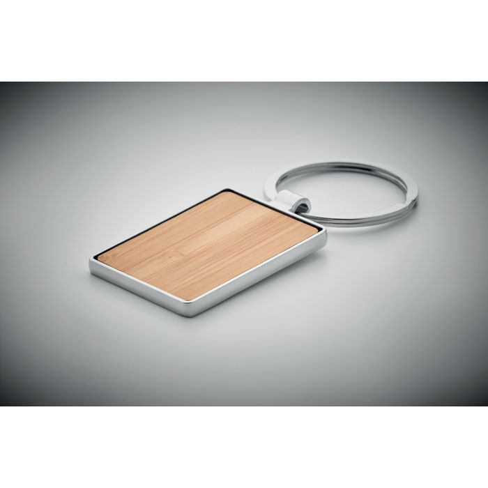 BENDIGO - Porte-clés rectangle en bambou