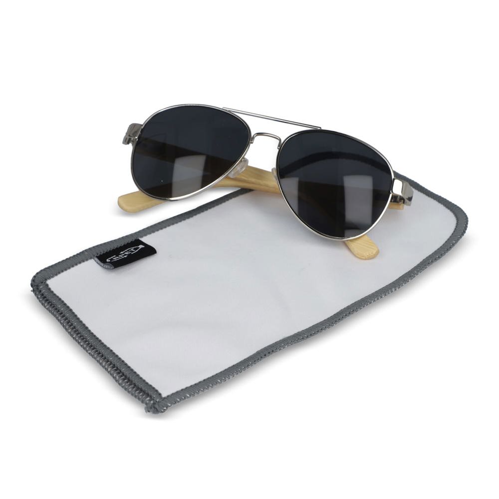 Etui à lunettes en mircrofibre R-PET sublimation - Blanc