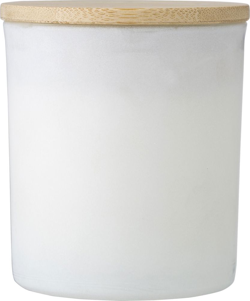 Bougie dans un contenant en verre Lucas - Blanc