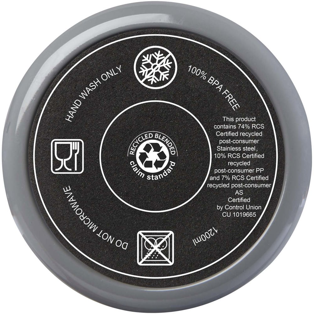 Melbourne 1200 ml RCS-gecertificeerde geïsoleerde beker met rietje