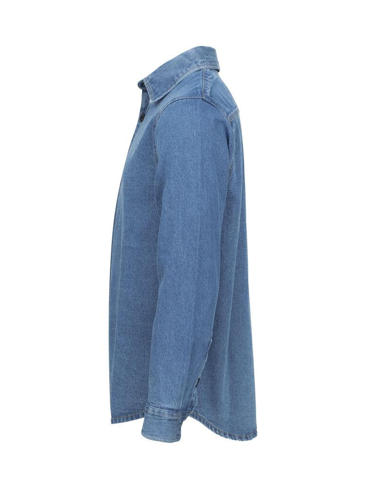 Clique - Overshirt Denim Blauw XL