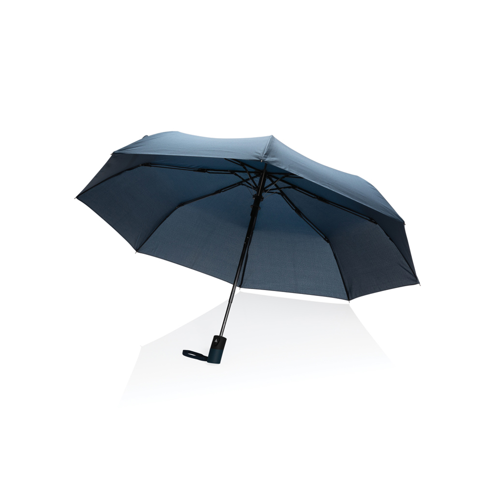 21" Impact AWARE™ RPET 190T mini auto open paraplu - donkerblauw (± PMS 539)