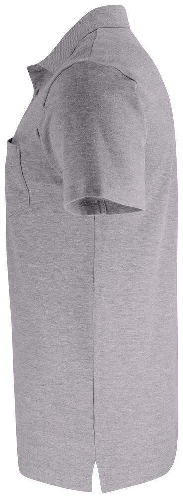 Clique - Basic Polo Pocket Grismélange XS