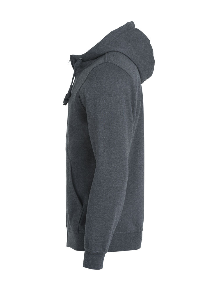 Clique - Basic Hoody Full Zip Grisanthracitemélange XXL
