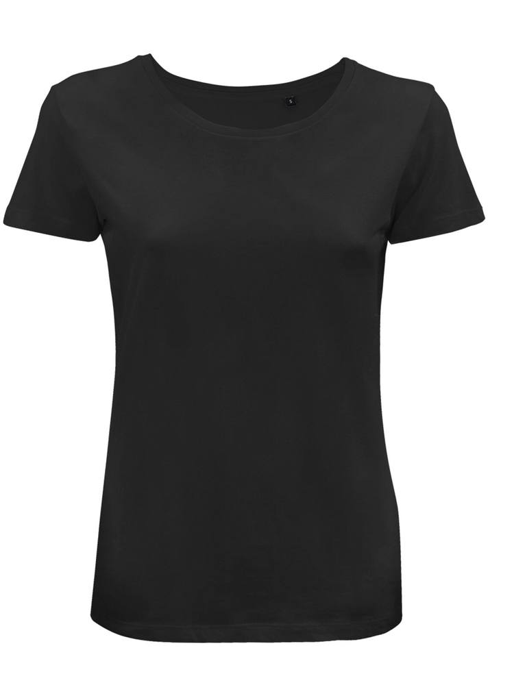 BS Moon t-shirt femme, 150 gr/m² - Noir