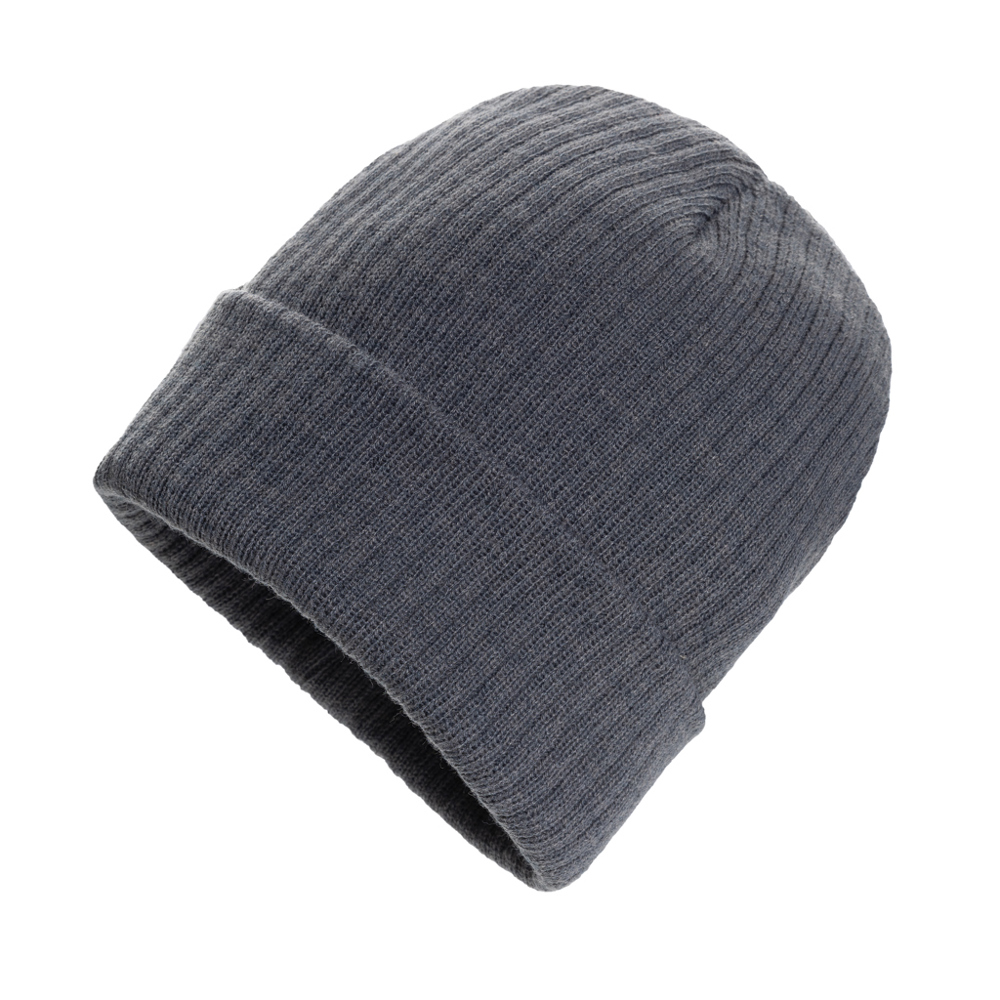 Bonnet avec revers AWARE™ Polylana® Pryor - antracite (± PMS Cool Grey 11)
